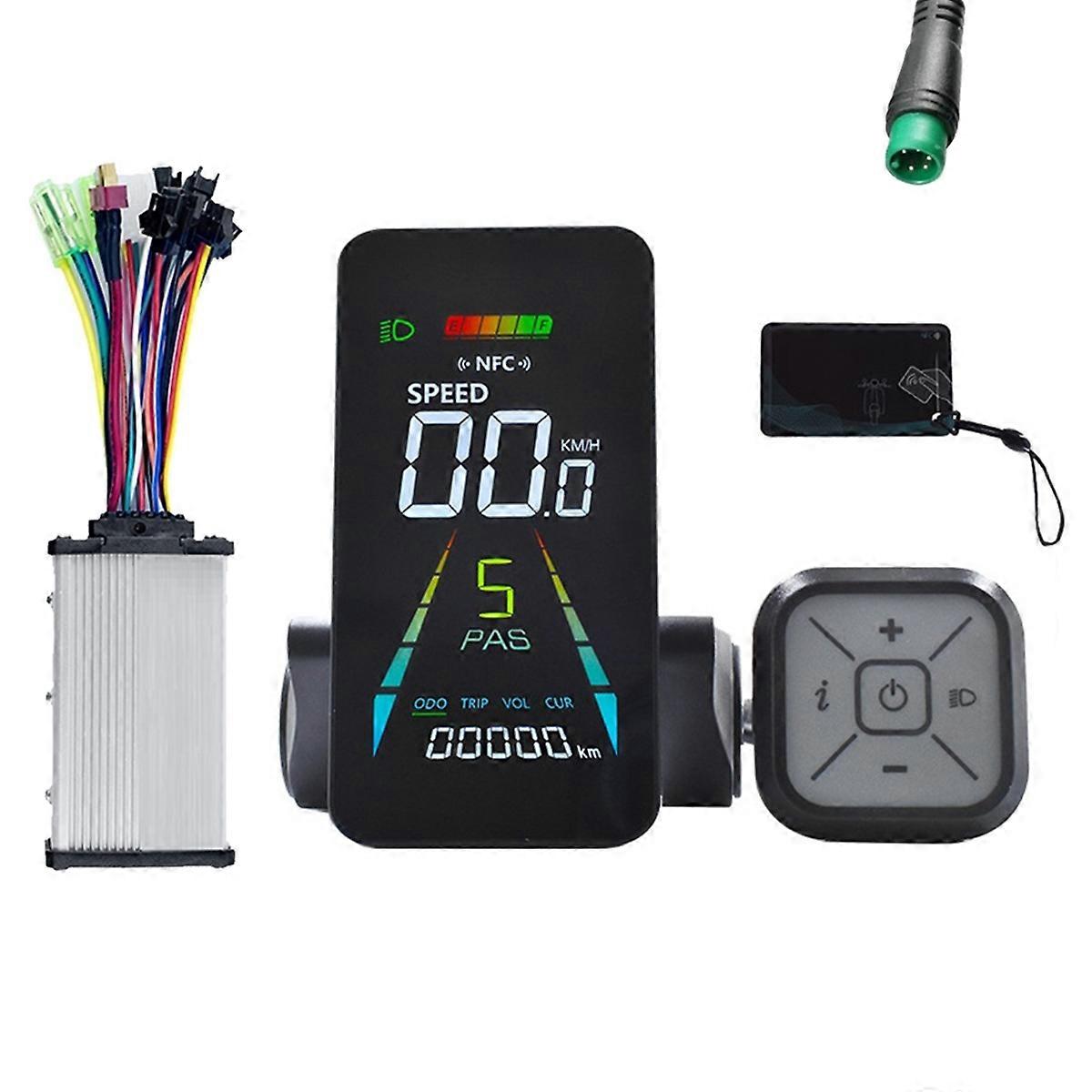 E-Bike NFC LCD Meter 24V/60V +36V 350W Controller B
