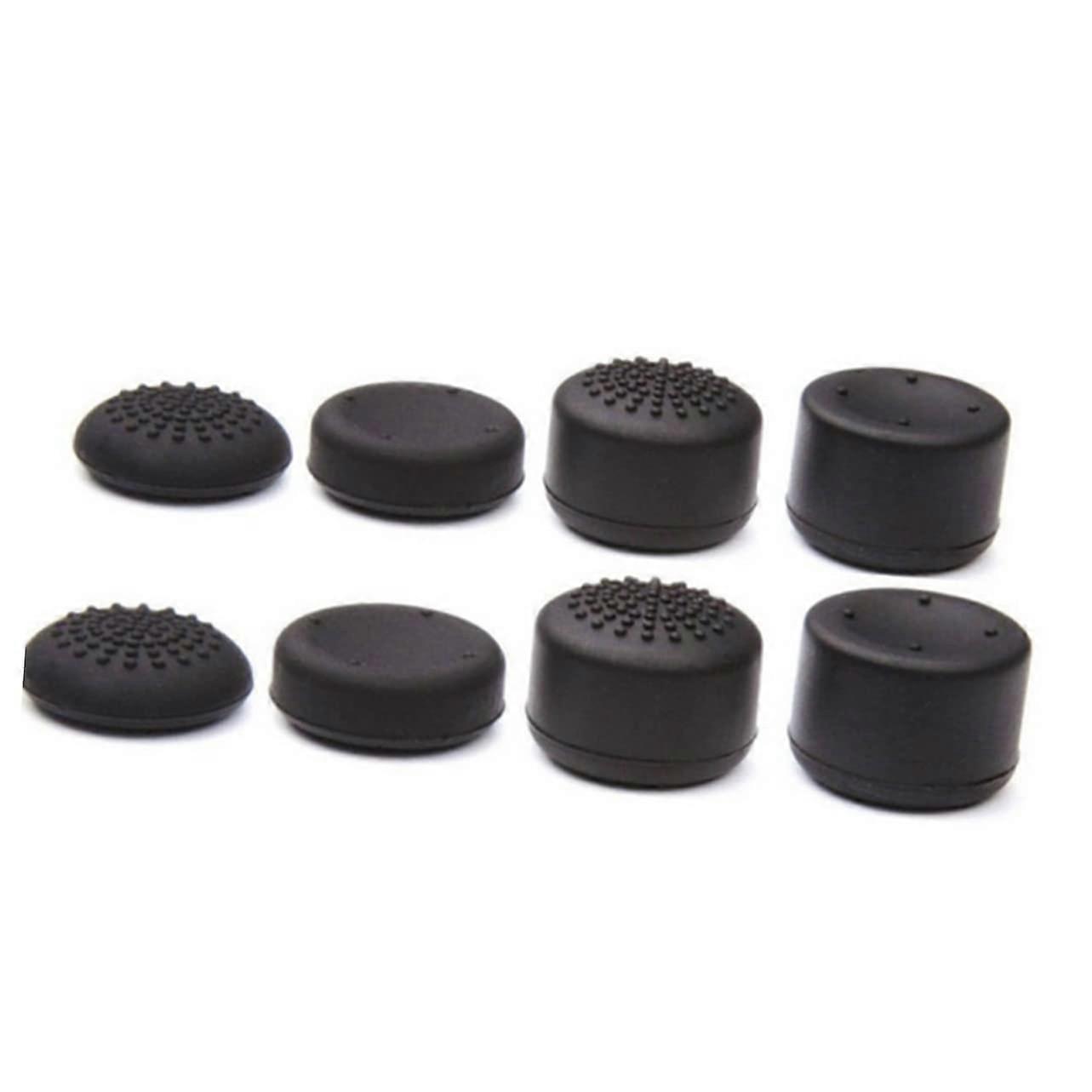 8pcs Enhanced Height Silicone Gamepad Thumbstick Covers For Joysticks Black Silicone Thumbstick Caps For Game Controllers