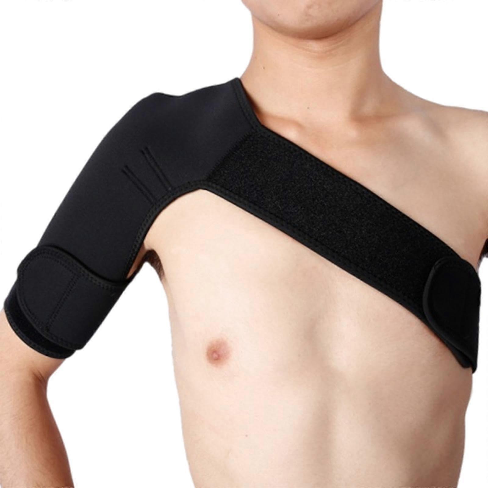 Adjustable Shoulder Brace Neoprene Rotator Cuff Support Hot Cold Pack Compatible Dislocated AC Joints Left Right