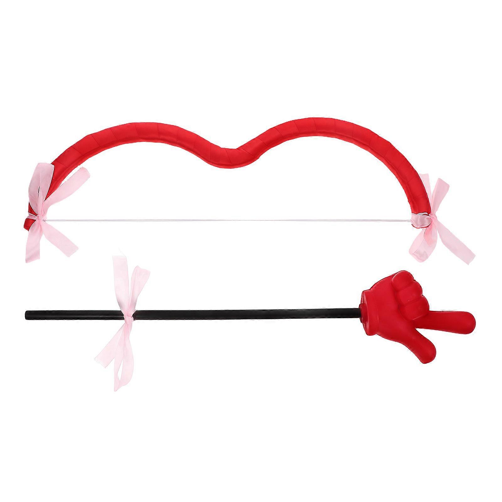 Cupid Valentine Party Props with Unique Design for Masquerade and Costume Use Red foam cloth plastic