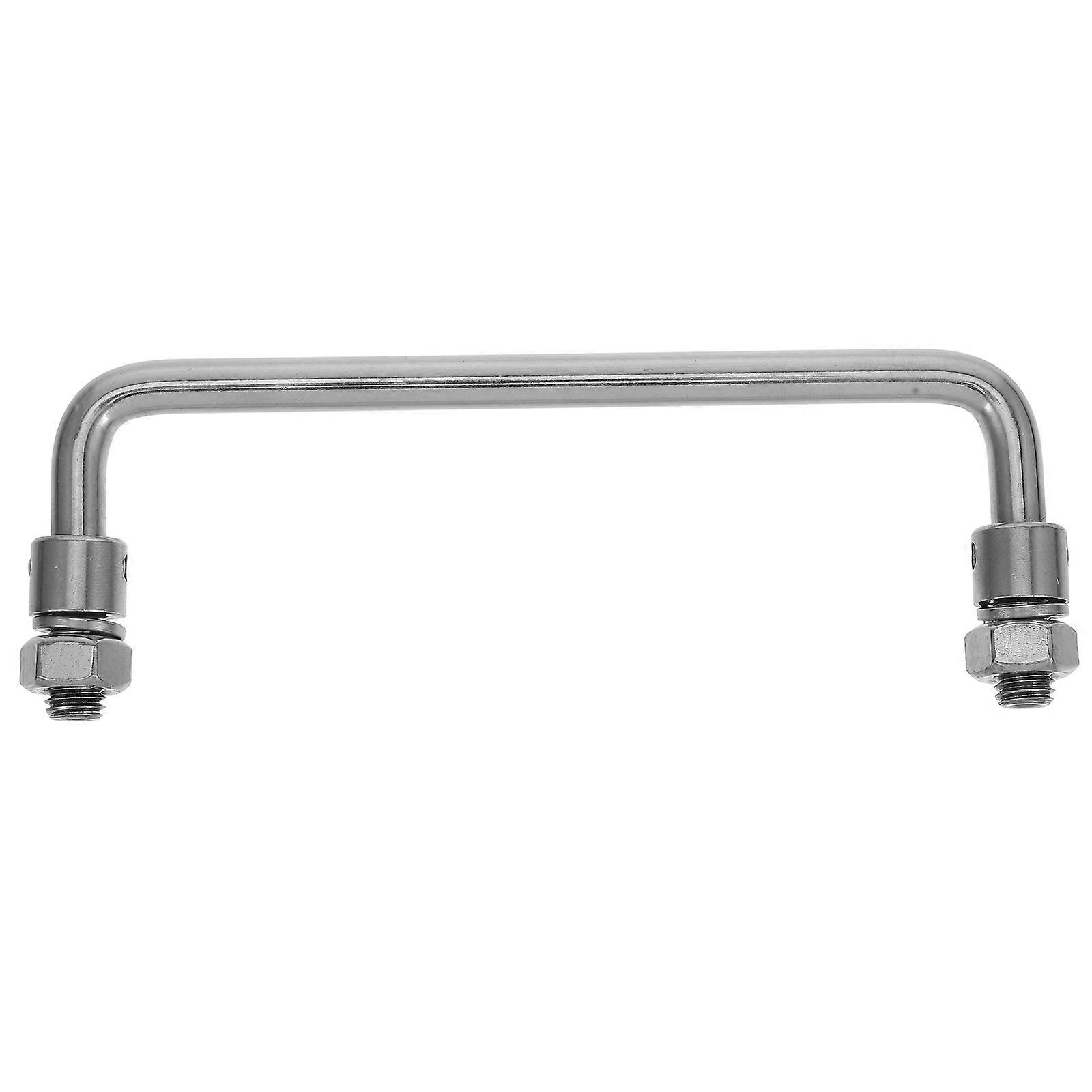 Folding Door Handle Easy Storage Heavy Duty Handle for Equipment Box Silver Color 1Set