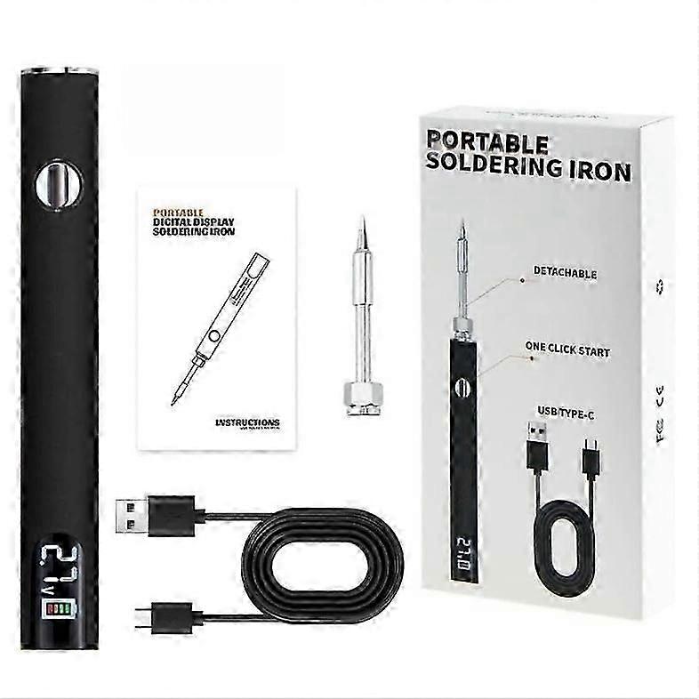 Soldering pen kit with digital display portable