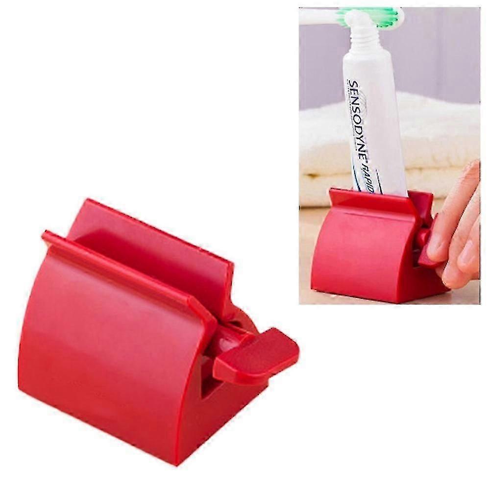 Toothpaste Squeezer Portable Facial Cleanser Squeeze Dispenser - Red