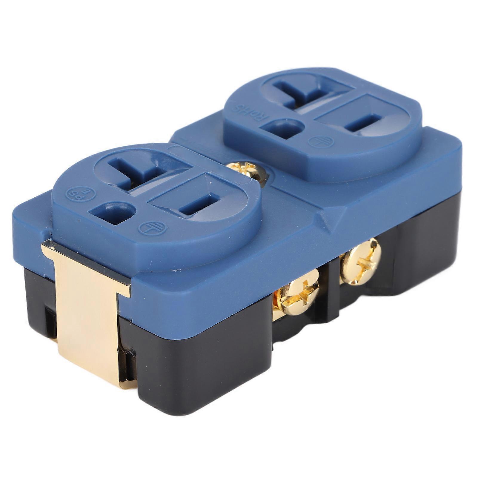 DP-1G 20A 125V Blue Audiophile Duplex Socket Pure Copper