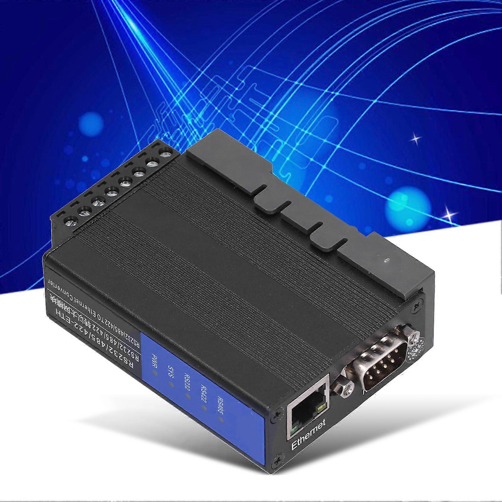 RS232/485/422 to Ethernet Serial Device Server DC 9-24V Industrial