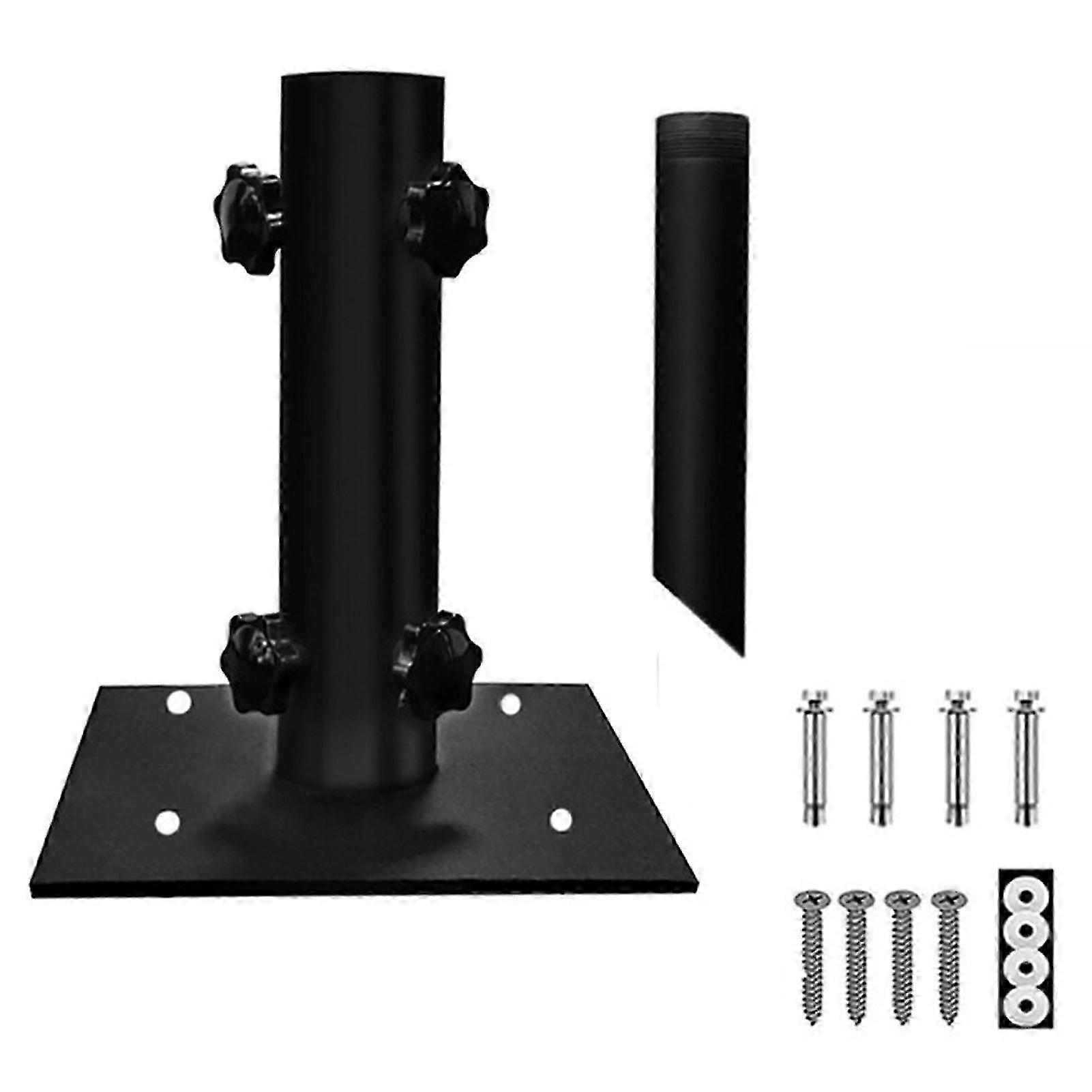Patio Umbrella Stand Kit for Concrete Floor and Wooden Deck Easy Installation