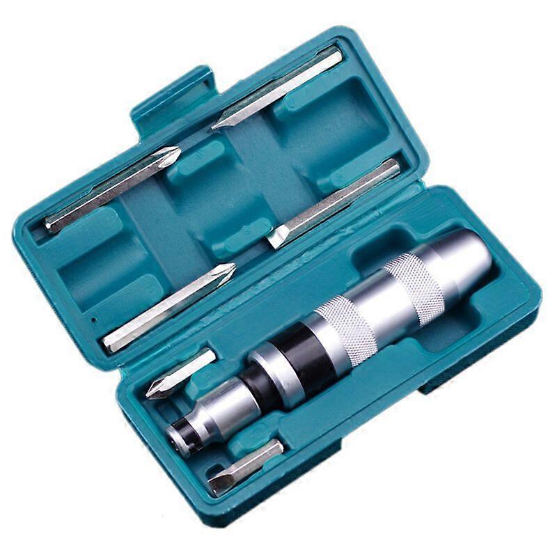 7 Piece Impact Screwdriver Set Professional Impact Screwdriver, Blue