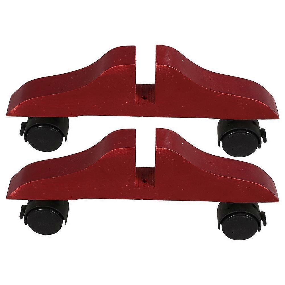 Room Divider Wooden Base with Wheels for Stable Privacy Screen Support 4Pcs
