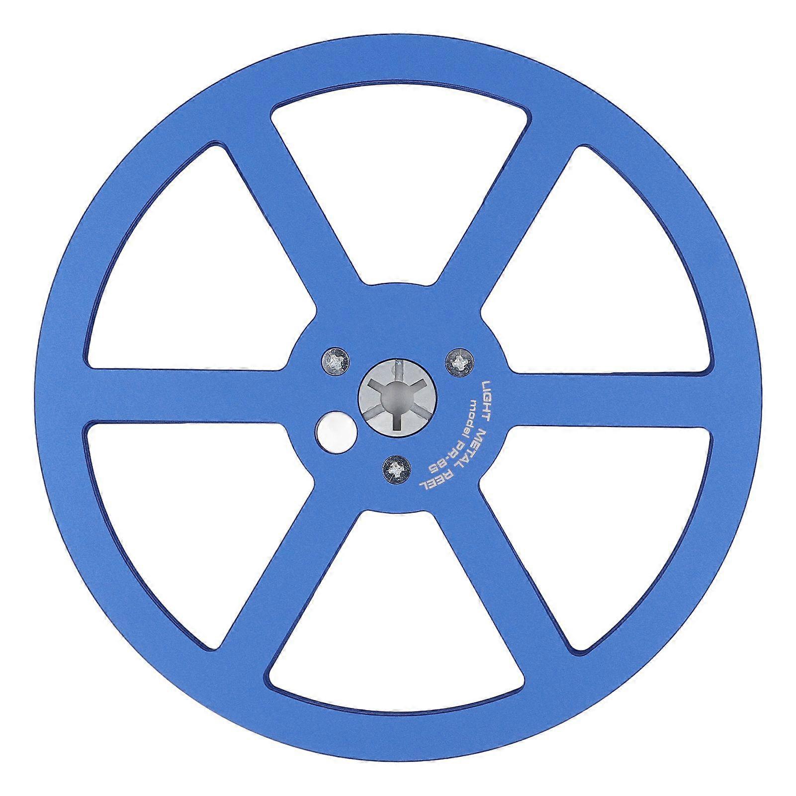 1/4 7 Inch Empty Tape Reel Professional Aluminum Alloy 6 Holes Open Reel Sound Tape Takeup Reel for Opening Machine Part Blue