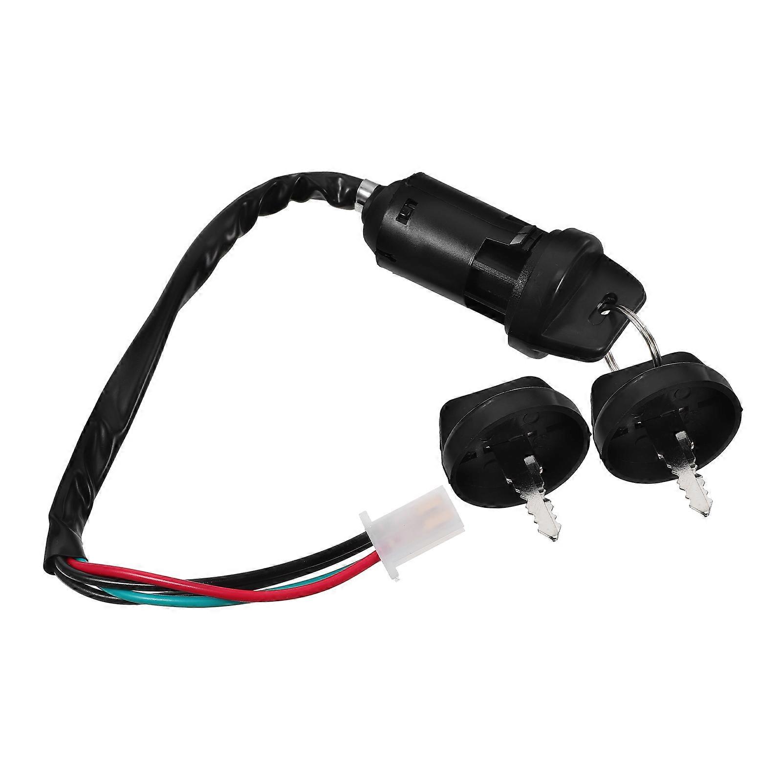 Ignition Switch with Key Atv Ignition Start Switch Motorcycle 2Pcs
