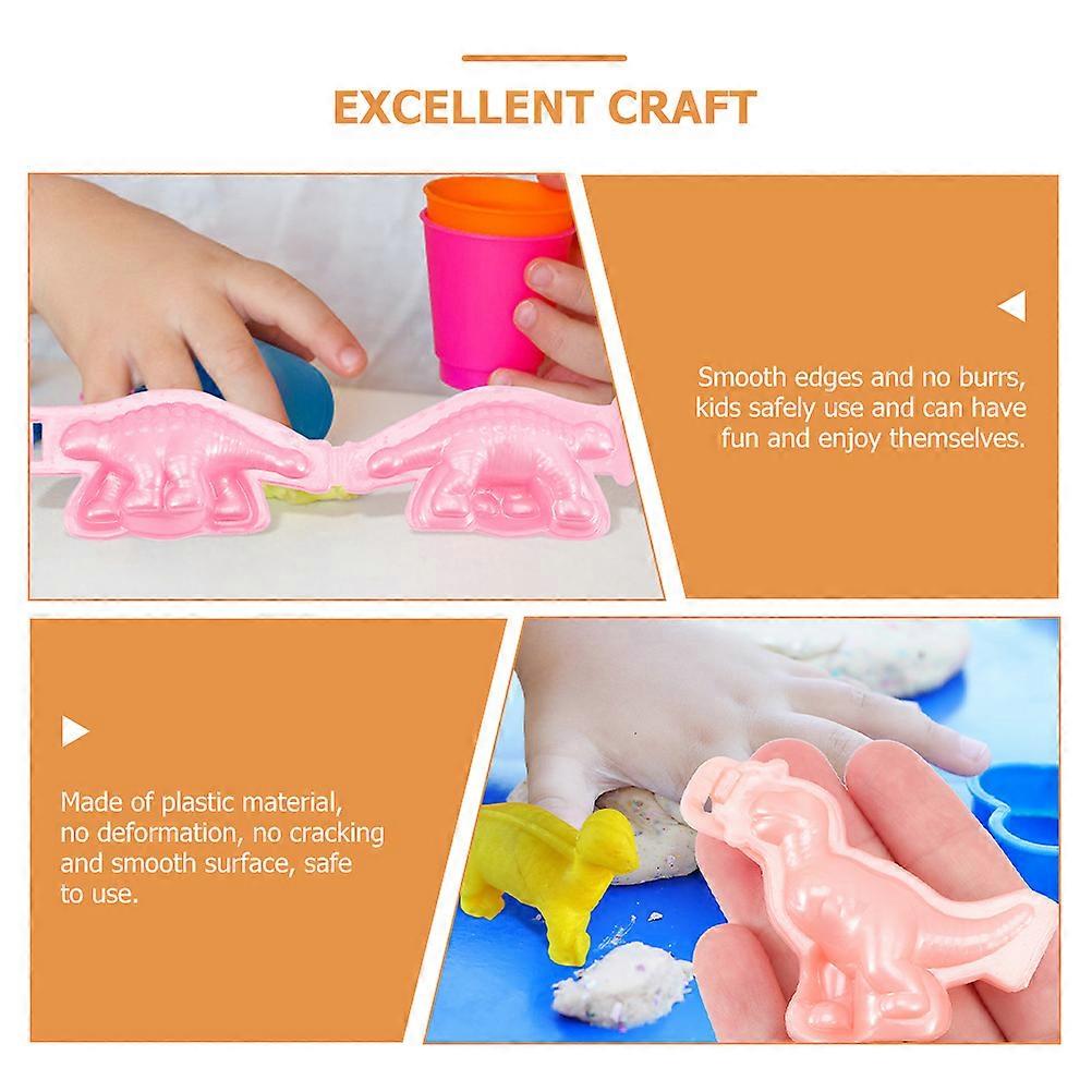 Plastic Dinosaur Mold for Clay Modeling 36Pcs Dough Dinosaur Toys Set