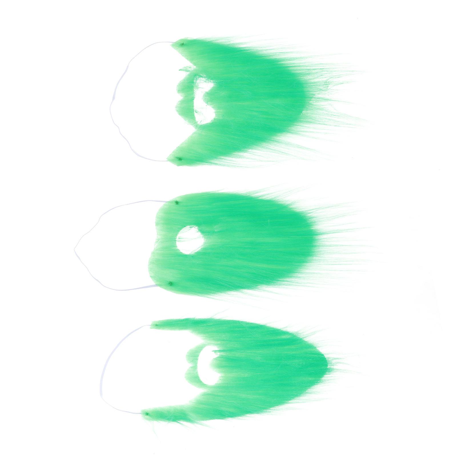 Lint St. Patrick's Day Fake Mustache for Performance 3Pcs Decor