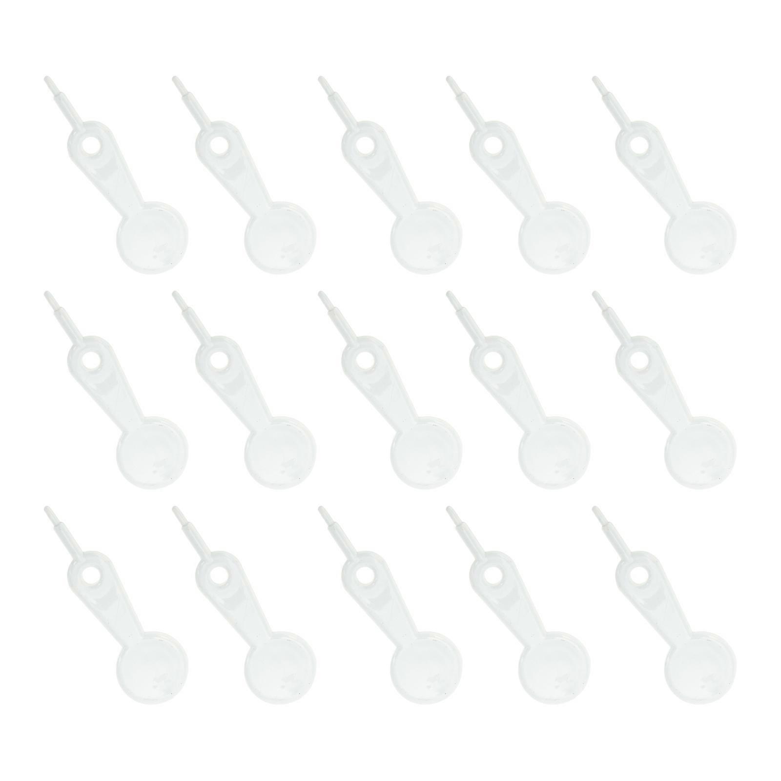 Bottle Nipple Hole Rod Plastic Baby Bottle Pacifier Rod Daily Use White Pp Sterilizable 100Pcs