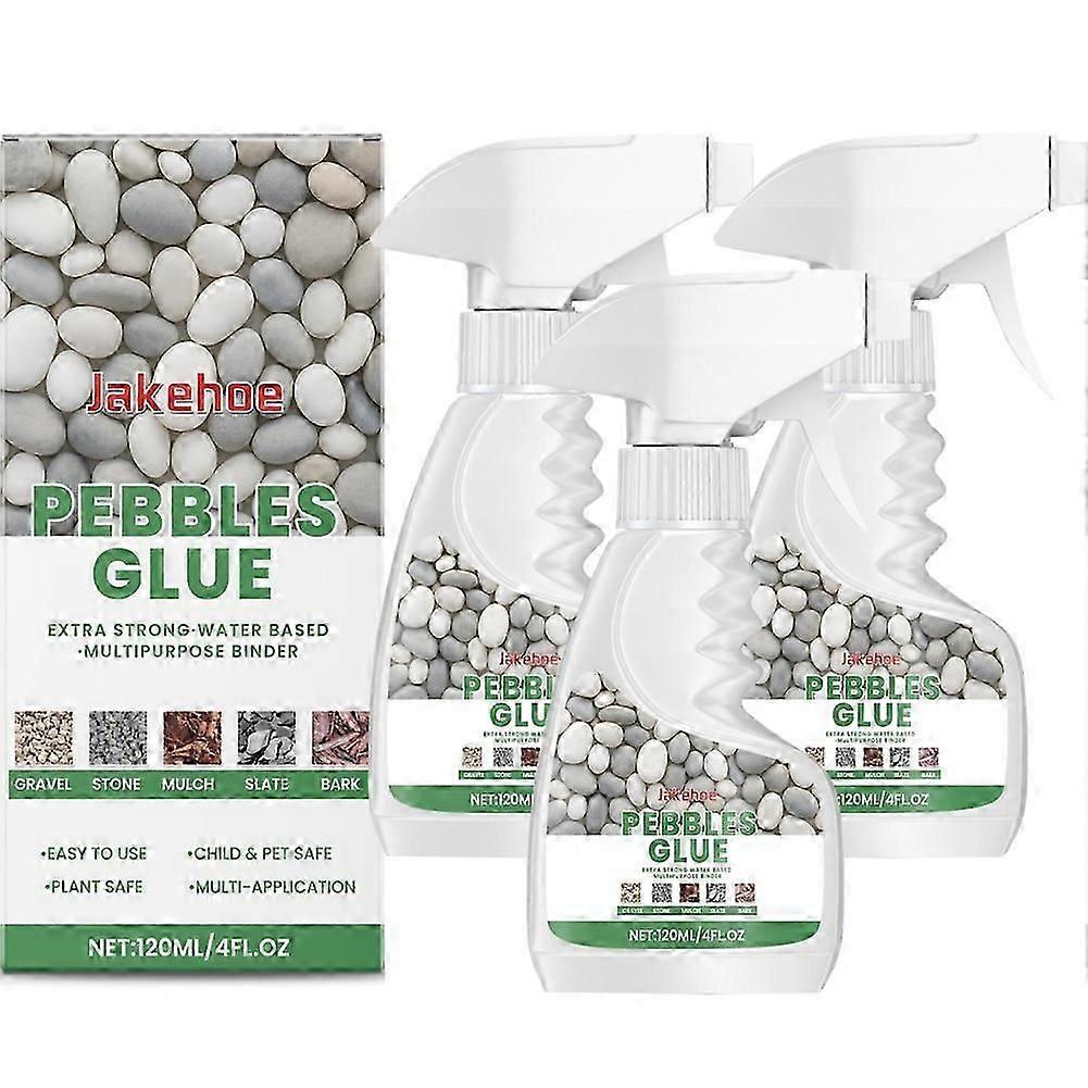 Gravel Glue For Landscaping Pebble Glue 120ml Weather-Resistant Stone Binder Adhesive Spray For Paths Driveway Outdoor Pond