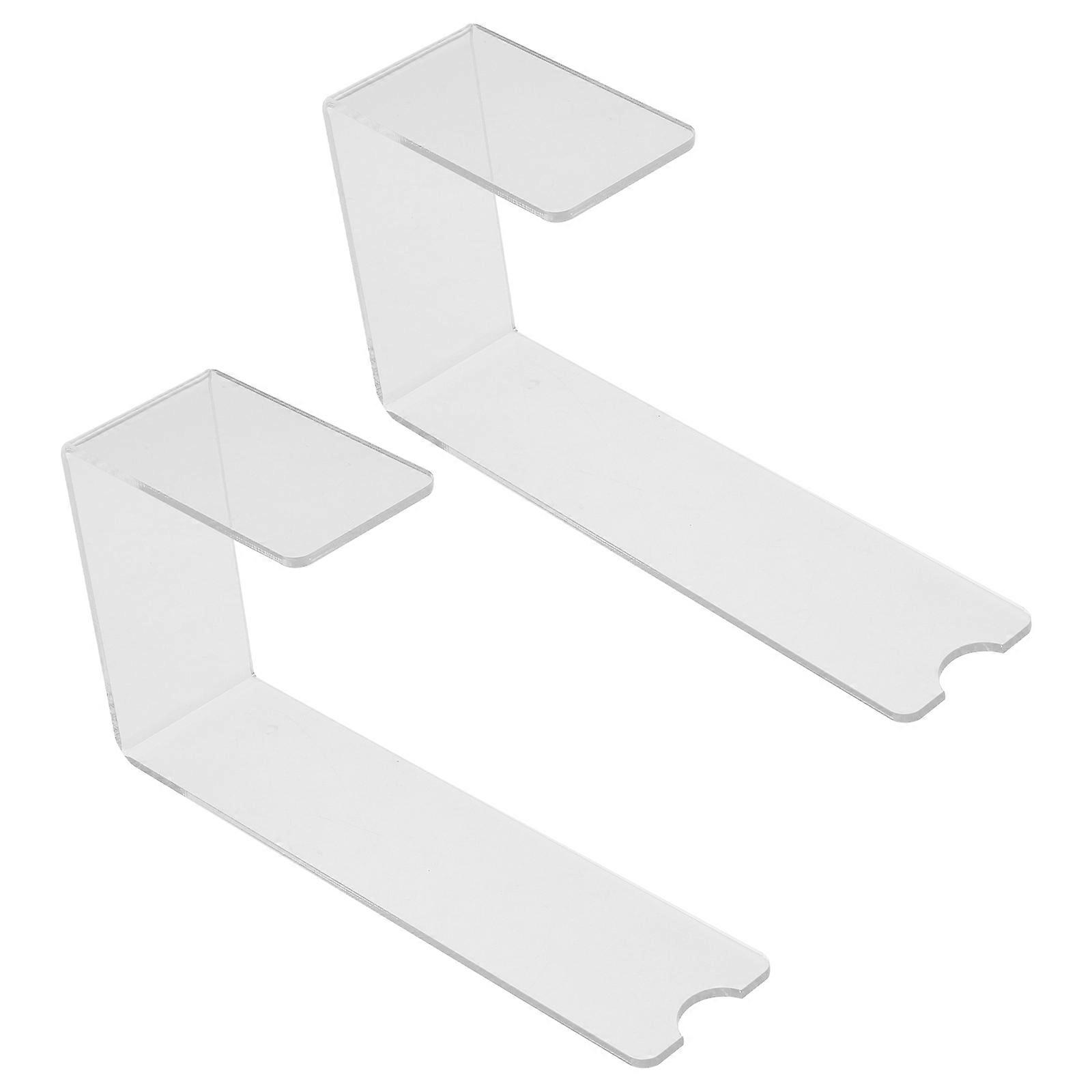 Clear Shoe Display Stand Acrylic Rack for High Heel Shoes 6Pcs