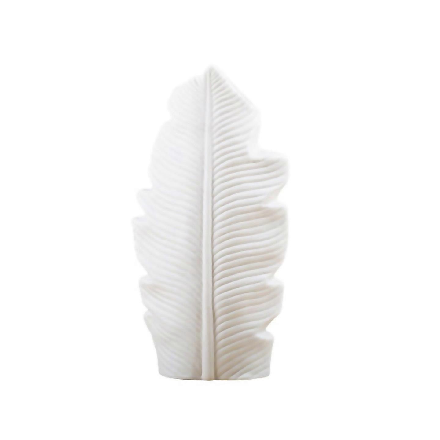 For Ceramic Vase Leaf Shape Flower Pot Balcony Office Ornament