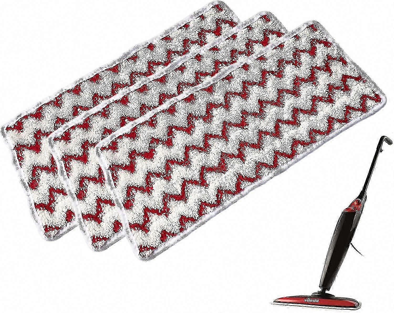 Ersatz 5 Stück wiederverwendbare Mikrofaser-Pads für Vileda Steam XXL Dampfmopp