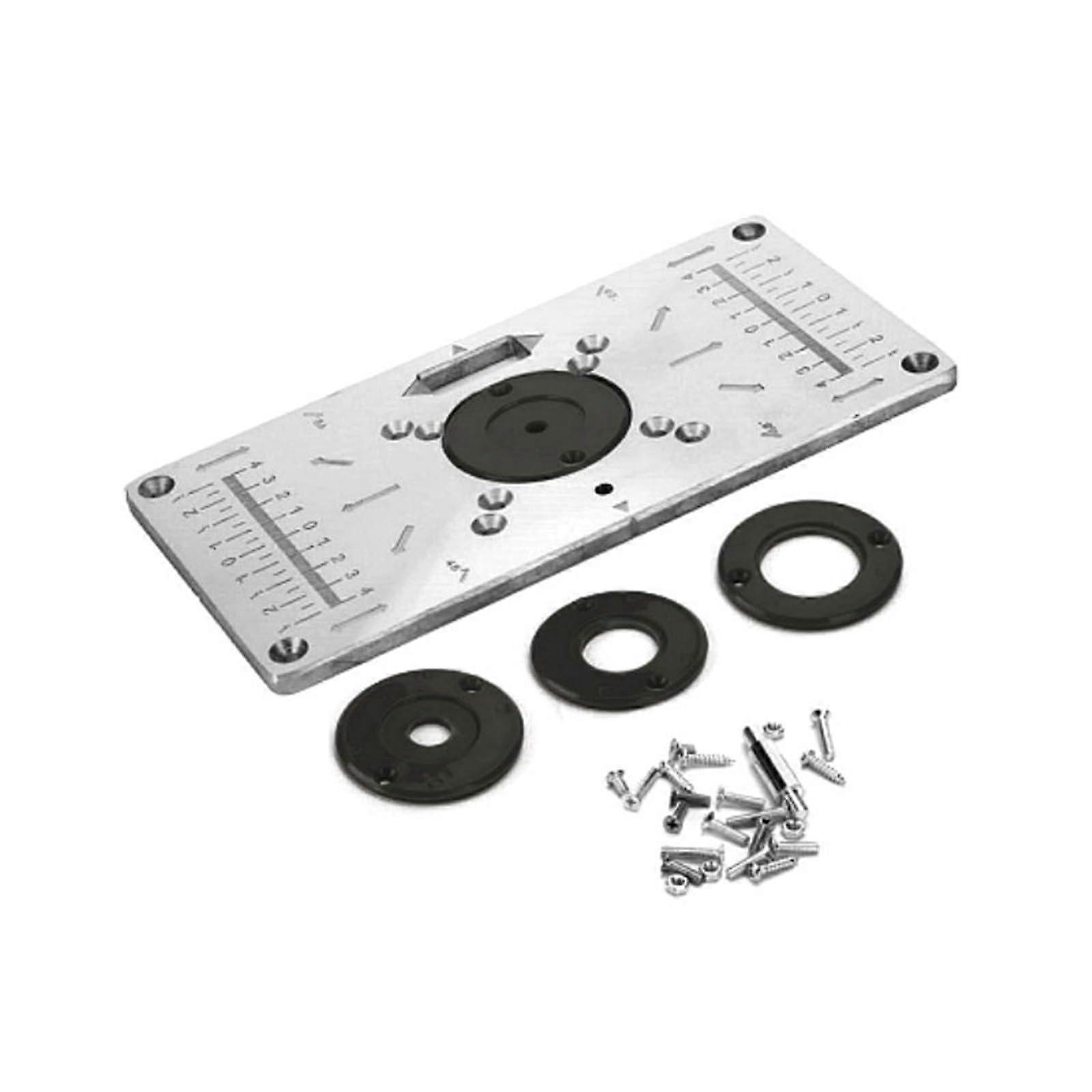 Aluminium Router Table Insert Plate For Wooden Milling Machine Benches For Woodworking