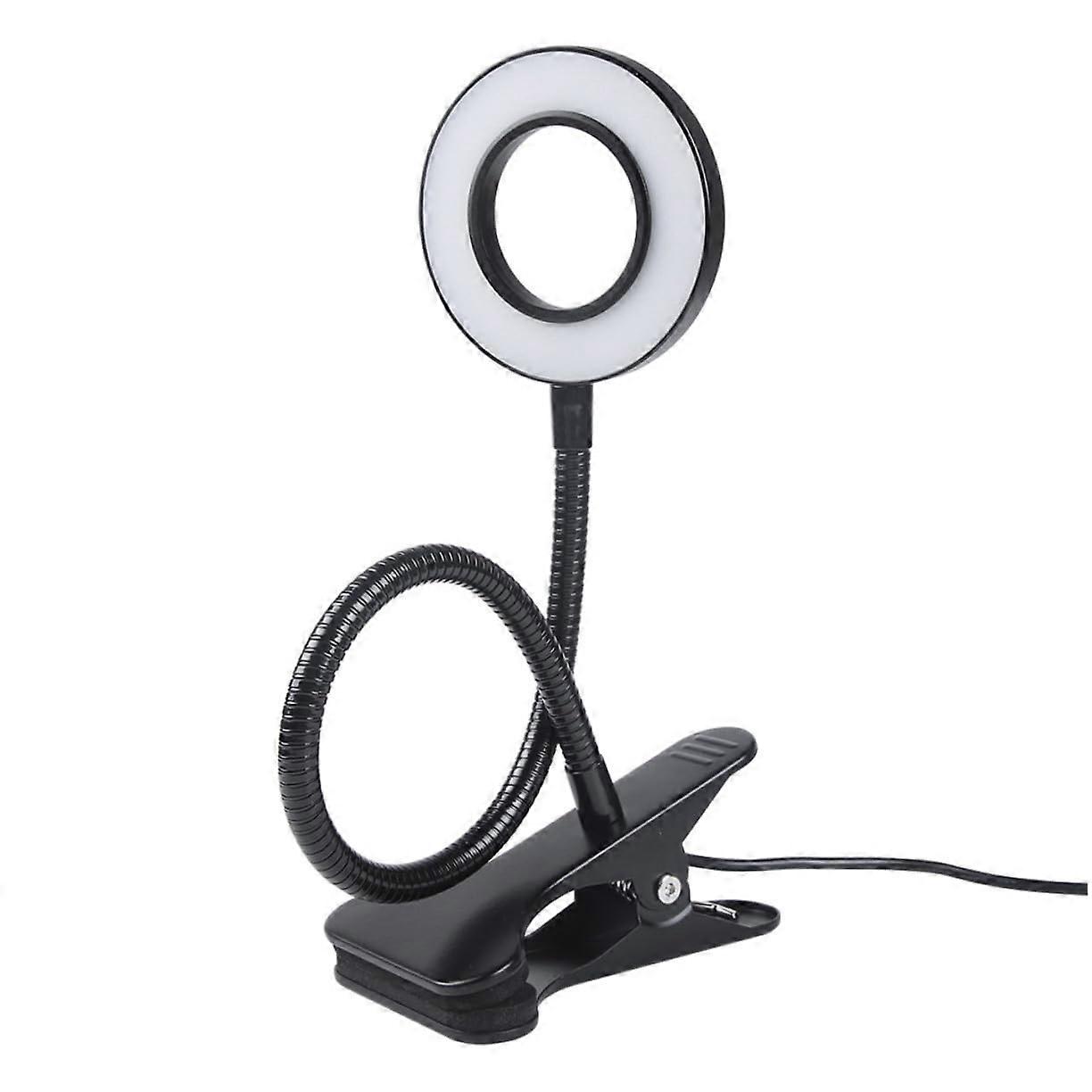 Adjustable LED Clip Desk Lamp Warm White, Dimmable Clip Reading Light, Multipurpose EyeCaring Lamp For Bedroom Nursery