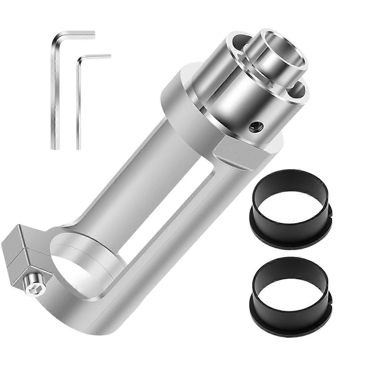 Square hole drill bit adapter, mortising attachment, aluminum bracket