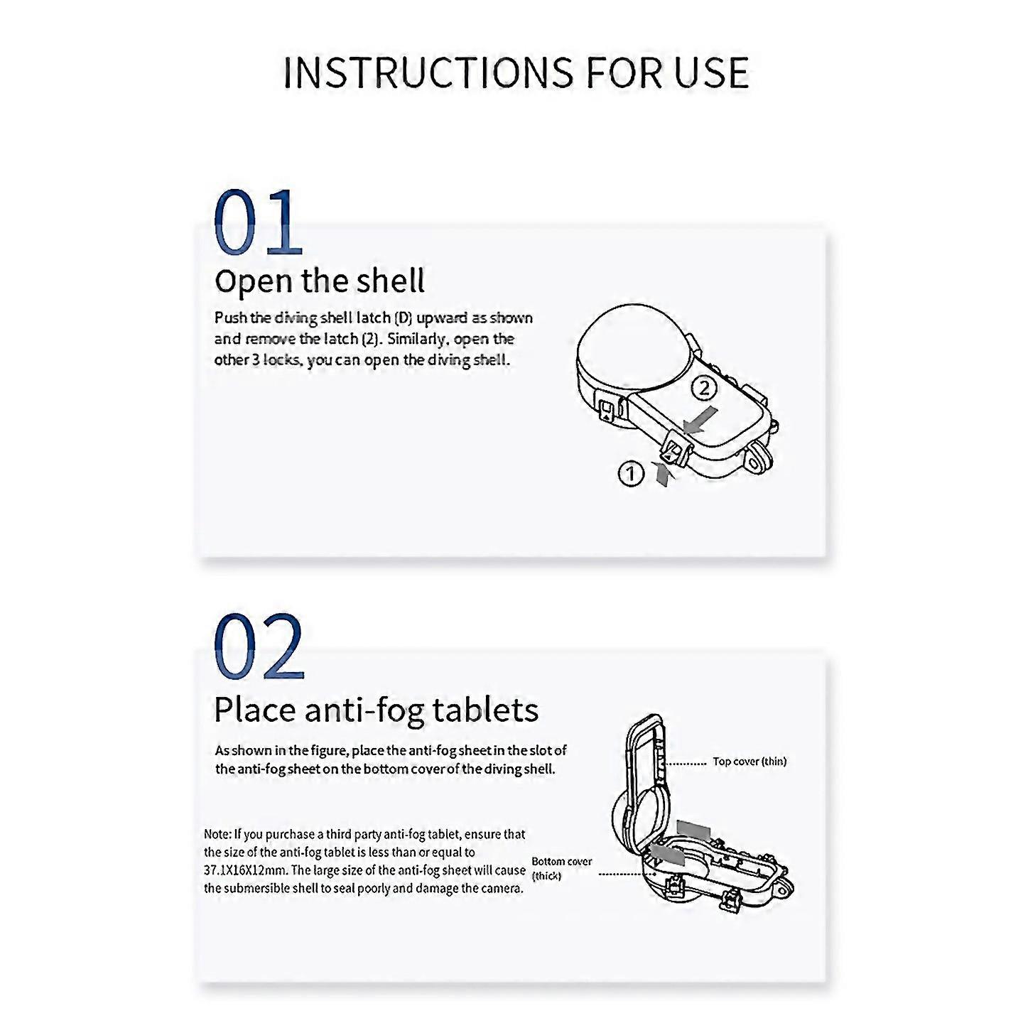 For Action Camera Waterproof Case For Insta360x4 Full Stealth Dive