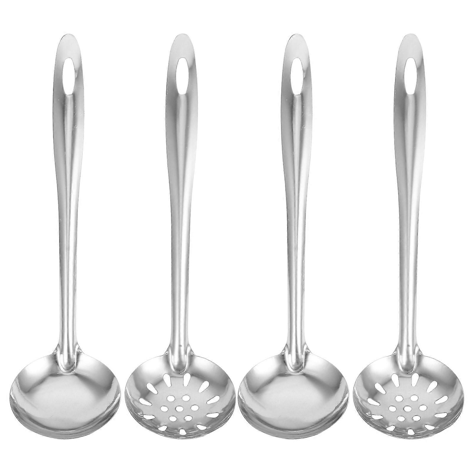 Stainless Steel Spoons Soup Spoon for Food Serving 8Pcs Set