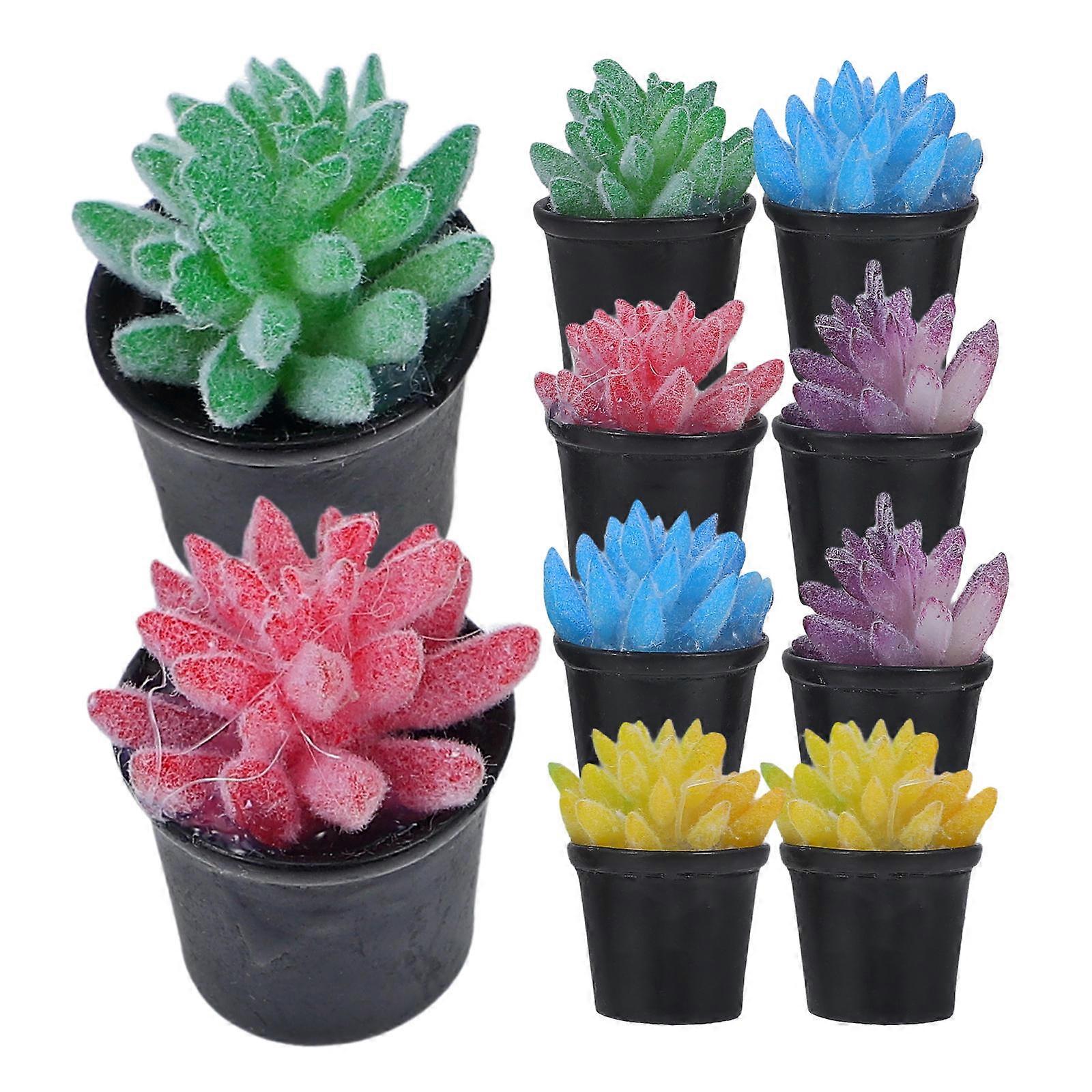 Tiny Mini Succulents Mini Potted Succulents for Decor 20Pcs Set