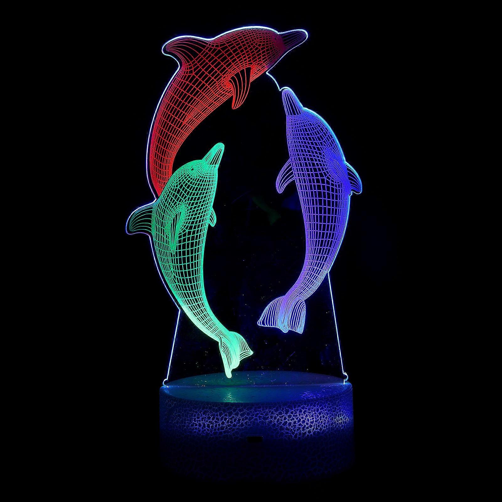 Decorative Night Light Touch Night Light Lamp 3D Visual Effect LED Lighting Non-dazzling Living Room 1Pack