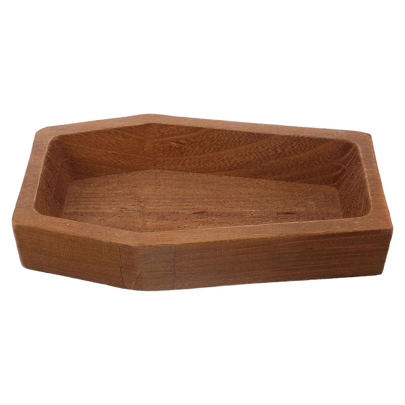 Rustic Wood Serving Tray for Appetizers Coffin Shaped 3Pcs Party Board