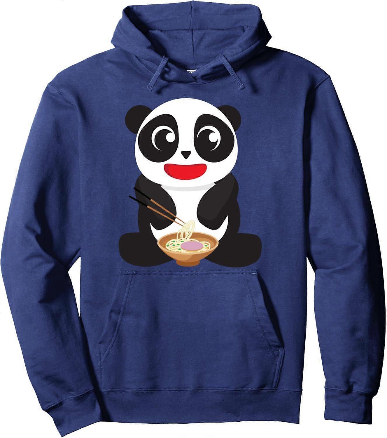 Panda comendo ramen | Moletom com capuz para amantes de macarrão Panda YX 1733