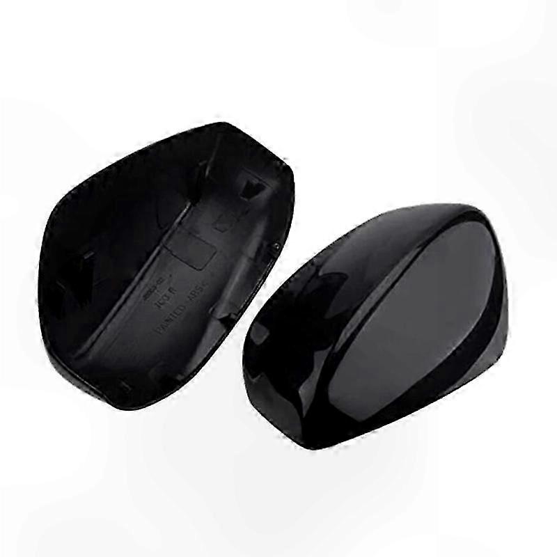 Black Rearview Mirror Cover for 08-12 Accord - Durable Shell Decoration with Glossy Finish