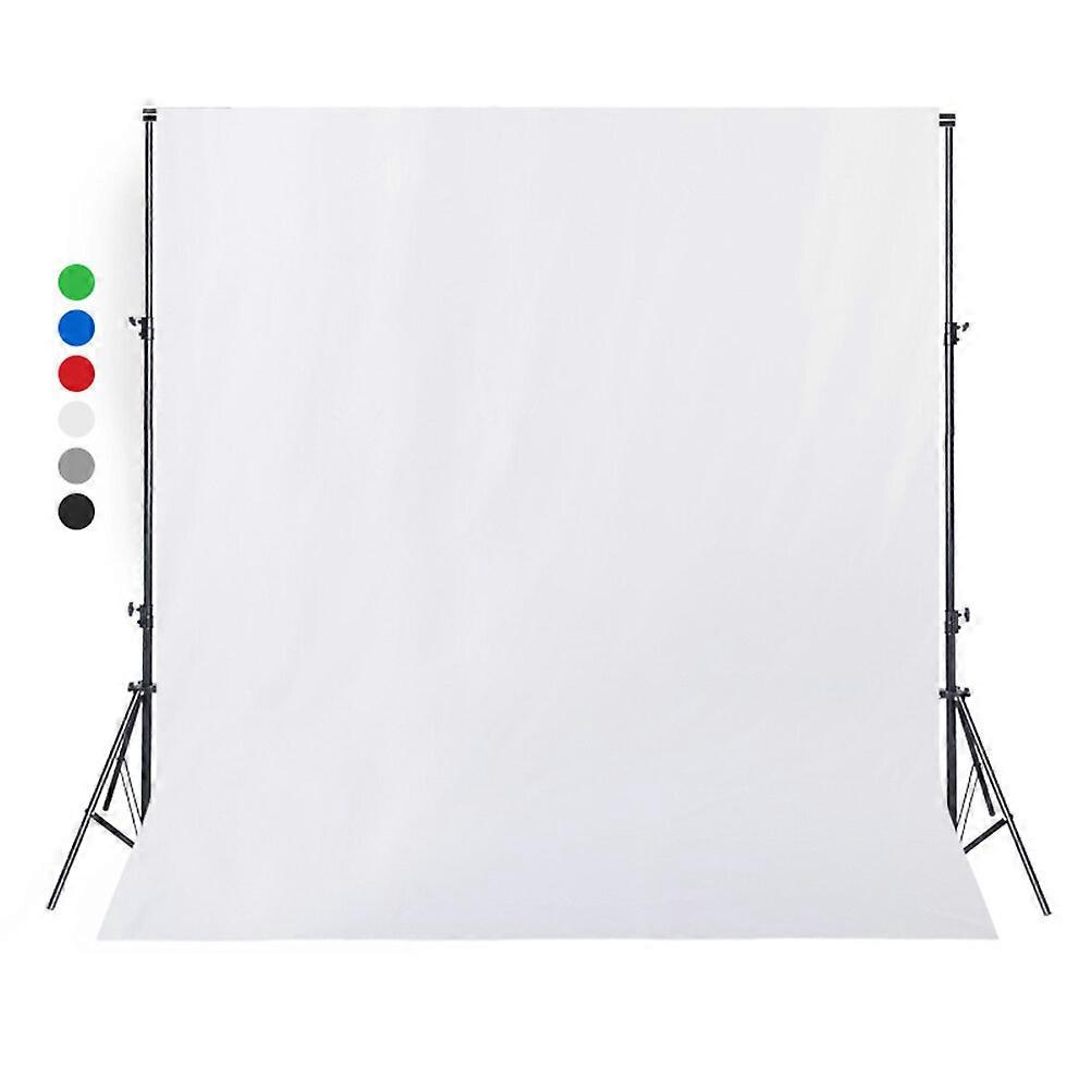 1.5x2m Professional Solid Color Screen Photography Background Blending Cloth Studio Backdrop Props (White, 5x7FT)