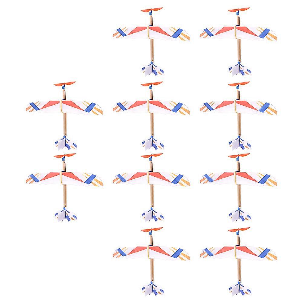 Kids Hand-Thrown Airplane Model Toy 10Pcs DIY Assembling Playthings