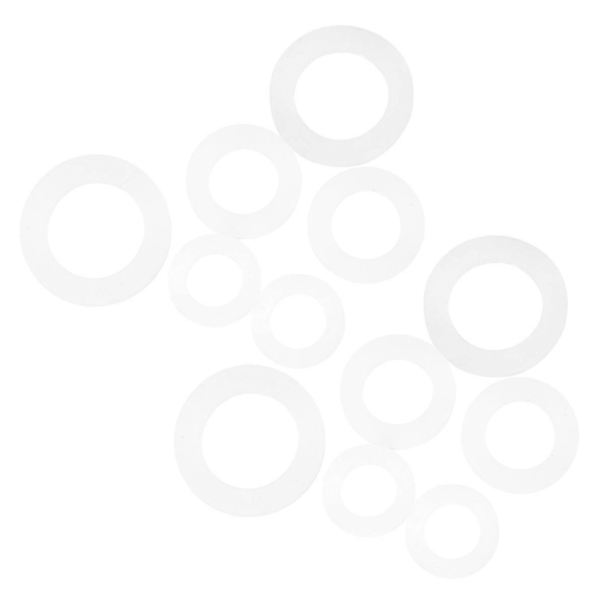 60Pcs Flat Silicone Washers For Pipe Connection Water Tap Connection Shower Nozzle Hose With Leak-Proof Function