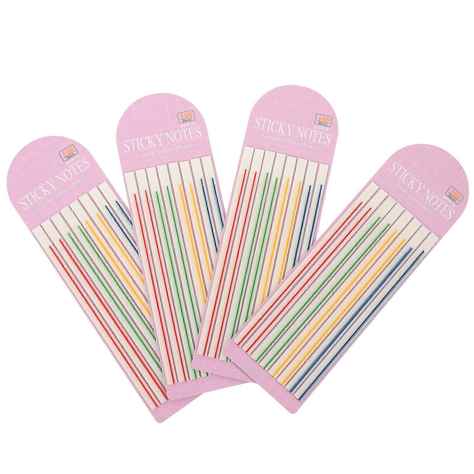 Reading Highlighter Strips 4 Books Highlighting Tools Children Study Transparent And Soft Design