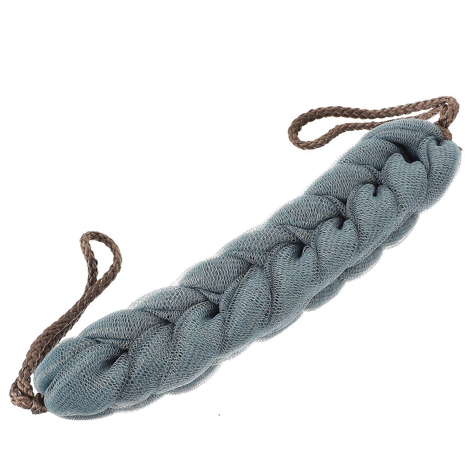 Shower Back Scrubber for Bathing Use 4Pcs Stretchable Sky-Blue Pe