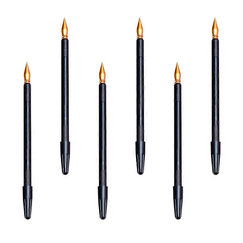 Scratch Painting Pens Drawing Scraping Pens for Painting 6Pcs Black Set