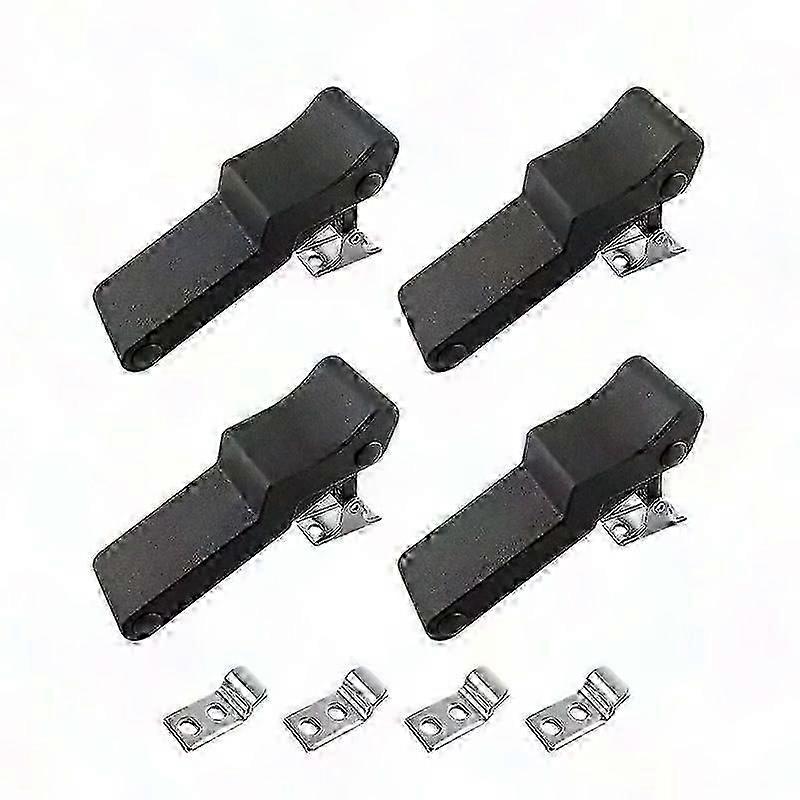 Flexible Rubber Draw Latch 4-Pack for Cooler Boat Compartment Cargo Box