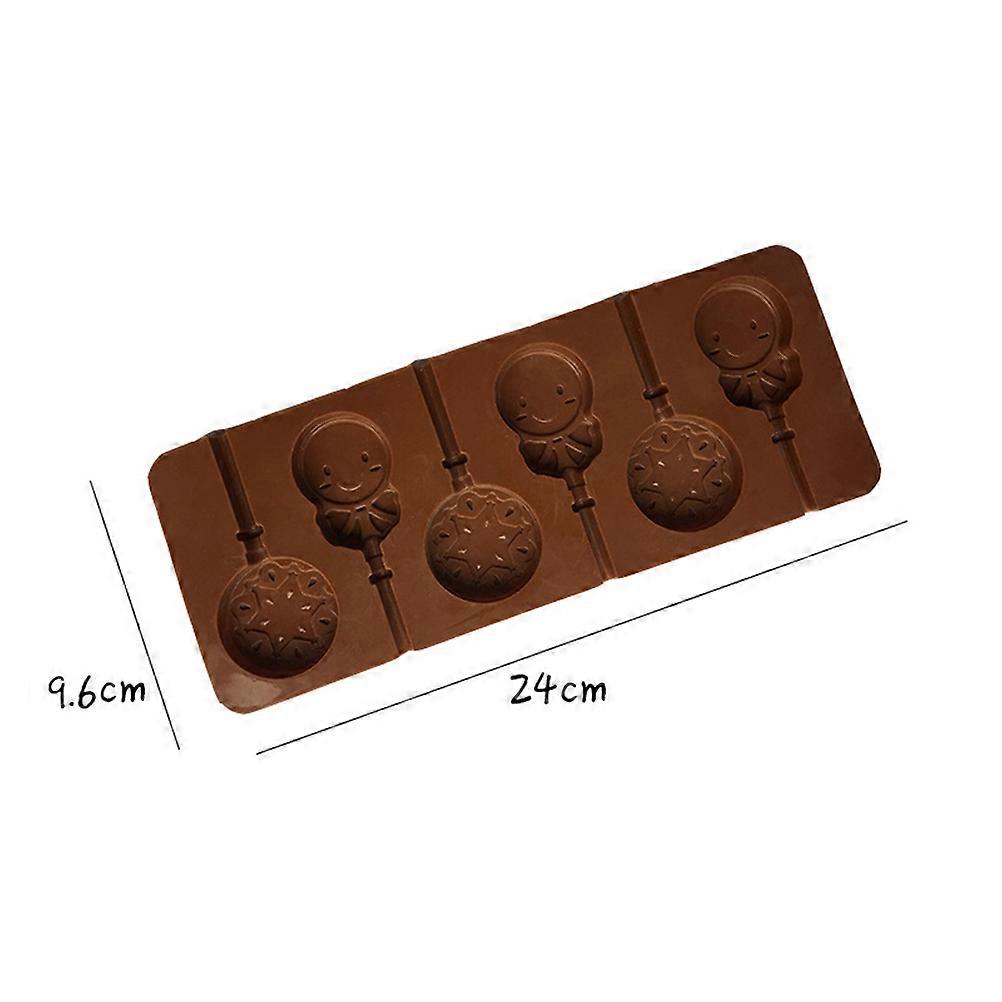 Hard Candy Mold Silicone Lollipop Mold for 2Pcs Candy Making