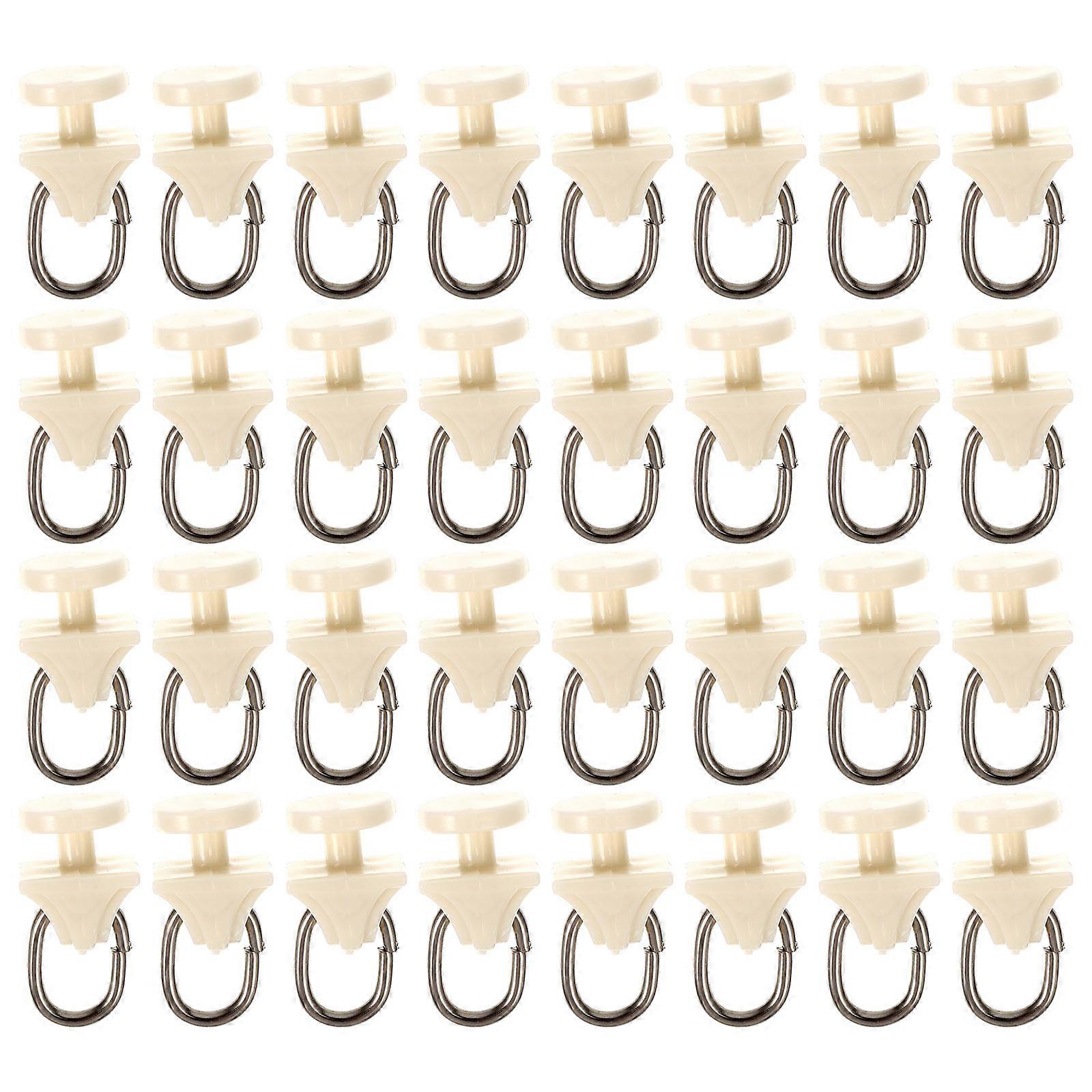 Mute Curtain Rod Rollers Plastic Curtain Accessory for 500Pcs