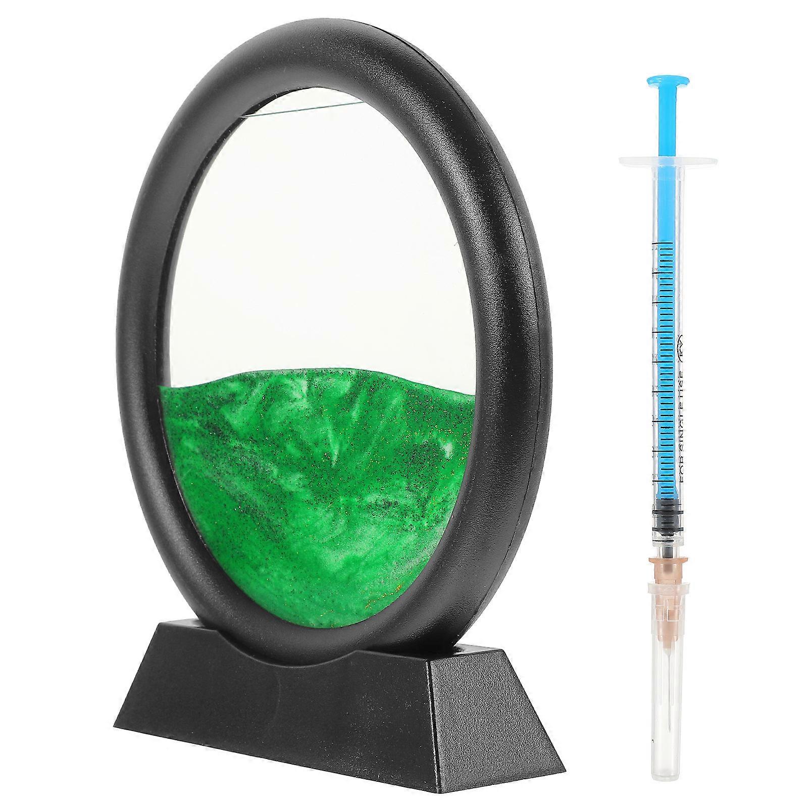 Sand Hourglass 4Pcs Moving Sand Art Picture for Desktop Display Ornament