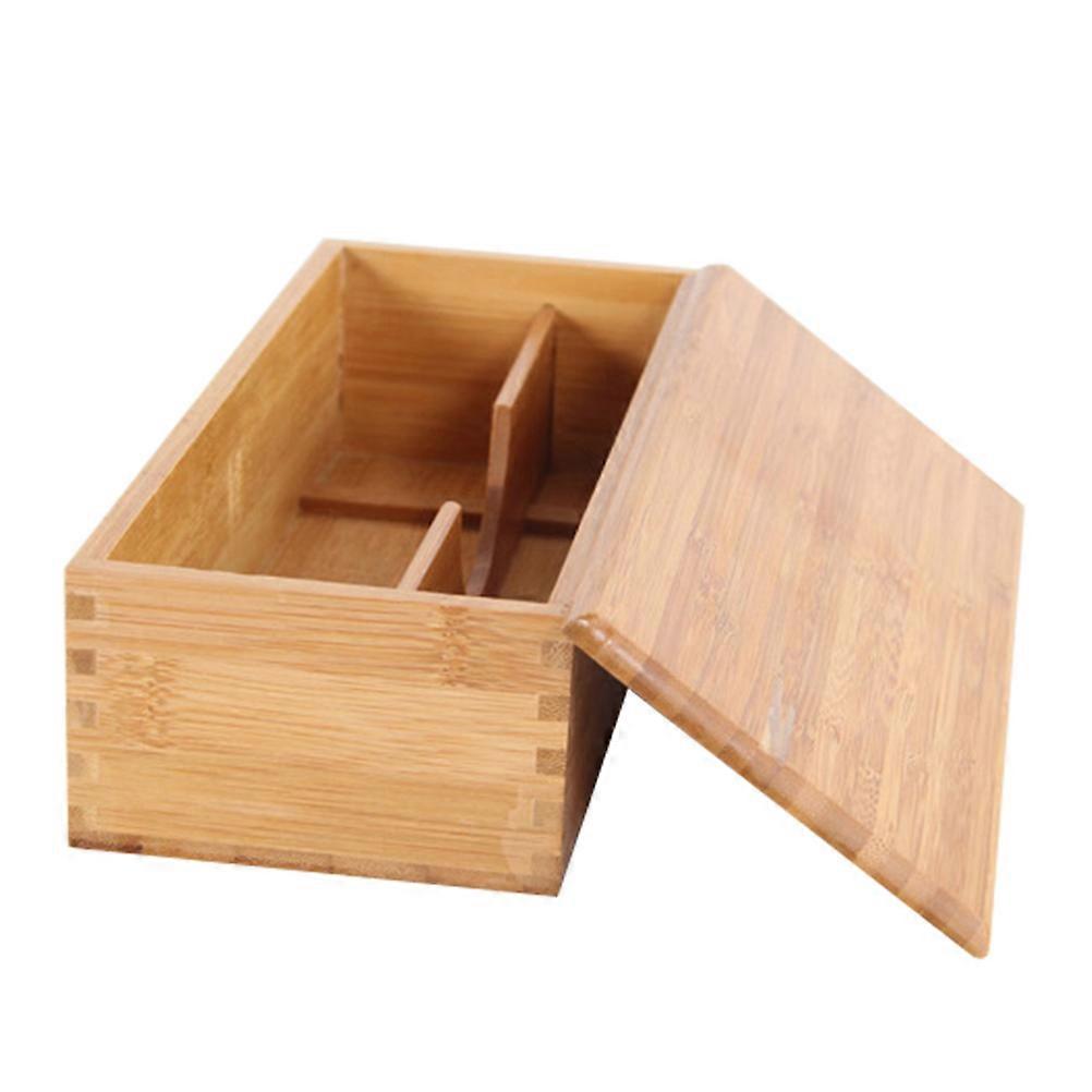 Chopsticks Spoons Storage Box for Kitchenware Storage 3Pcs Wooden Holder