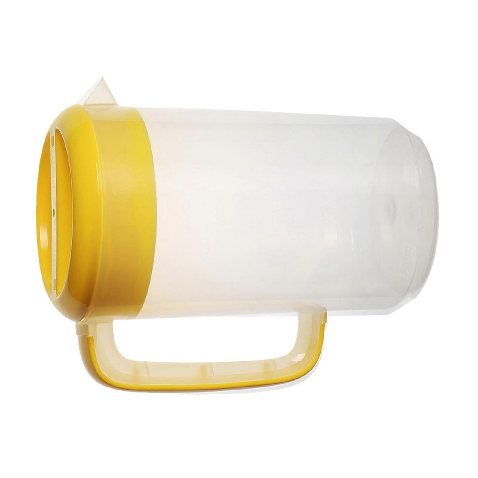 Cold Water Kettle for Juice Storage 2Pcs Large Capacity Yellow Pitcher