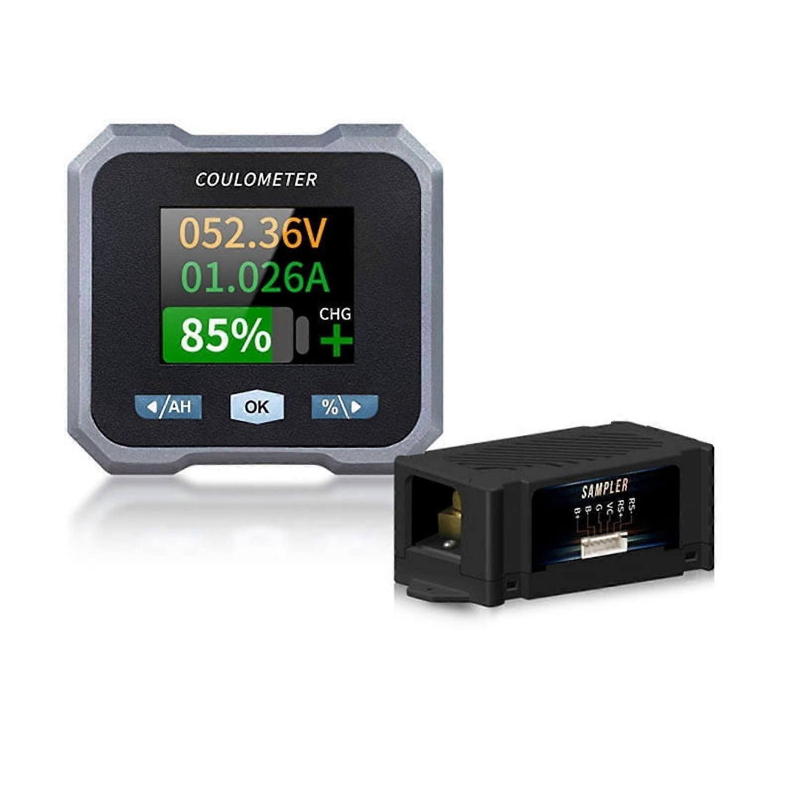 BL110F Coulometer Battery Meter DC10-100V 0-100A Waterproof Battery Meter and Voltmeter for Electric Quadricycle,C