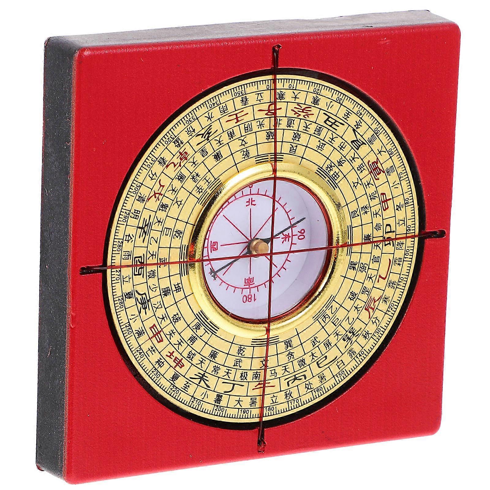 Copper Chinese Ancient Compass Metal Compass for Outdoor Use 3Pcs