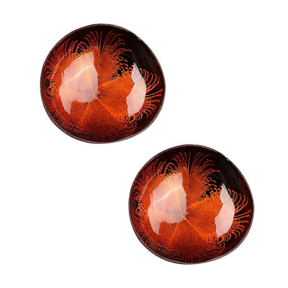 Coconut Section Storage Bowl 2Pcs Ideal For Organizing Candy And Small Items At Home Or Office Style