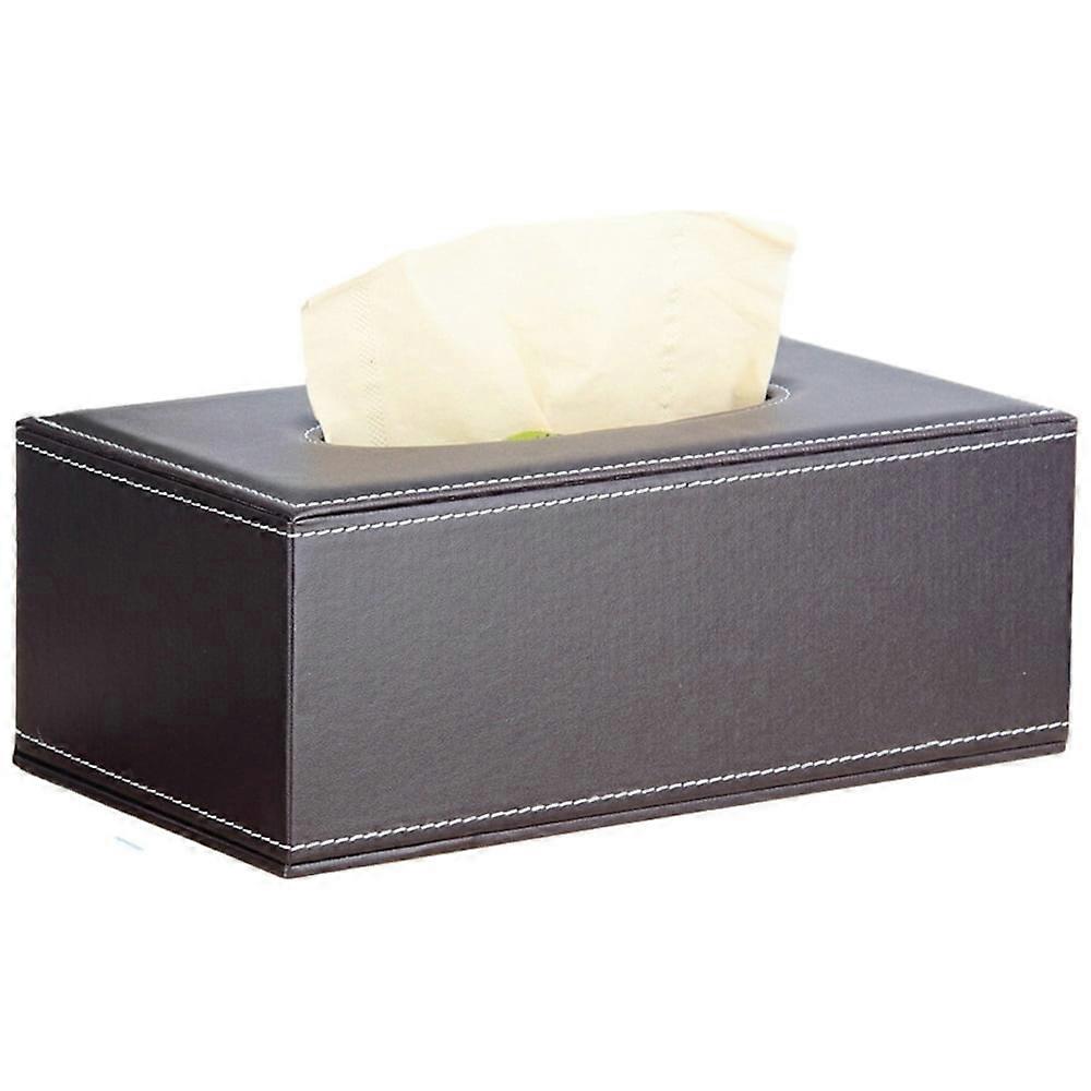 EIGTHTAIL Tissue Box Cover Rectangle PU Leather Tissue Box Holder Rectangular Kleenex Box Covers for Home/Office/Car Decoration
