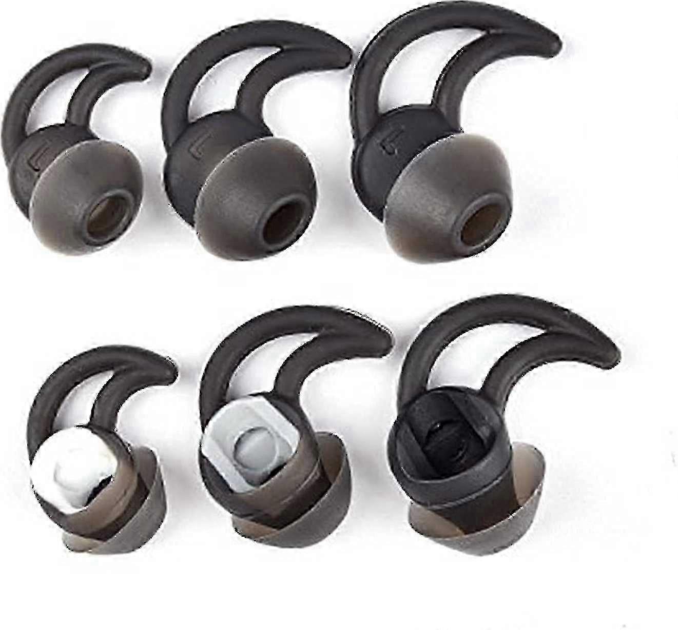 Replacement Silicone Tips for Bose QC20/QC30/SoundSport/IE2/IE3, Noise Isolating (Black) 26s
