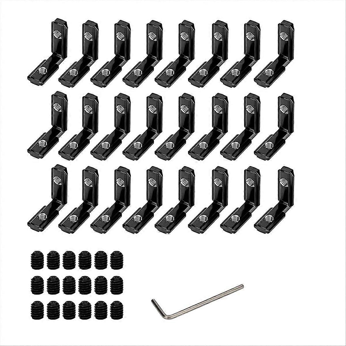 2020 Series L-Shape Interior Inside Corner Connector Black