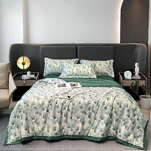 Cooling Comforter Queen Size Bed Machine Washable Cold Touch Double Sided Blanket Soft Fluffy 150x200cm